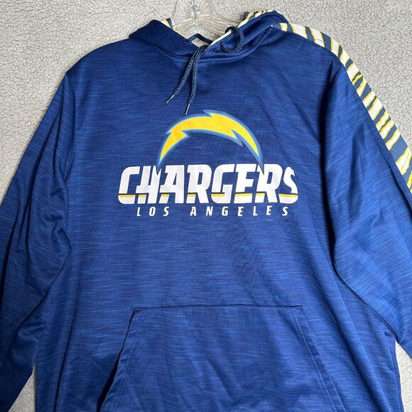 Los Angeles Chargers NFL Team Apparel Pullover Hoodie Mens Size L Blue Yellow - Picture 4 of 8